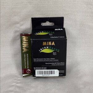 Ina Brow Henna Kit with Nourishing Oil - Black and Green